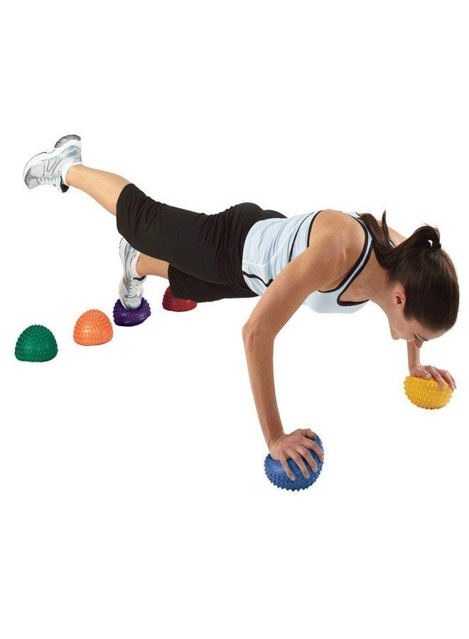 IRIS Foot Massage Balance Pods - 16cm / 6.5in Spiky Half Balls for Yoga, Pilates, Gym & Fitness Training, Anti-Slip Massage Exercise Balls for Stability & Reflexology - Image 5